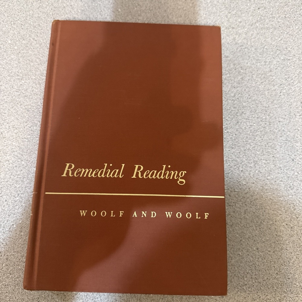 Remedial Reading Teaching And Treatment Woolf And Would 1957 HC